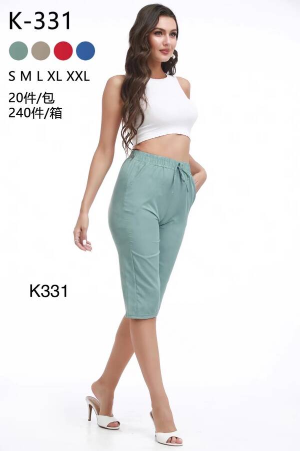 Spodnie damskie 7/8 Roz S-2XL, Mix kolor Paczka 20 szt